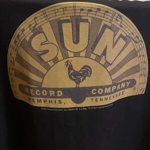 Dickies Black Shirt with Gold Sun Graphic